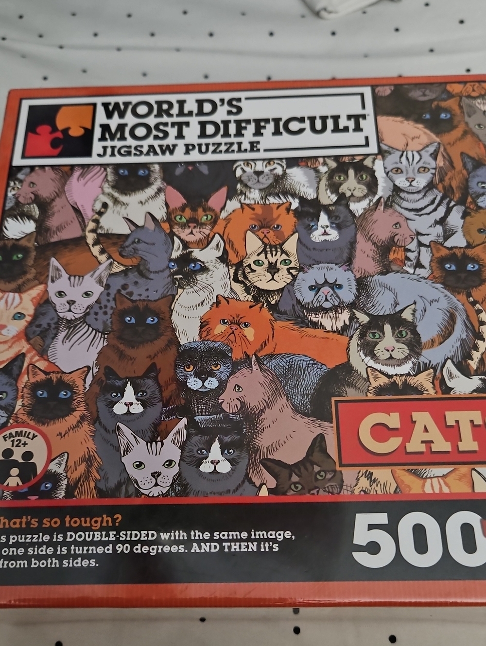 TDC Games World's Most Difficult Cats Puzzle Jigsaw 500 Pieces